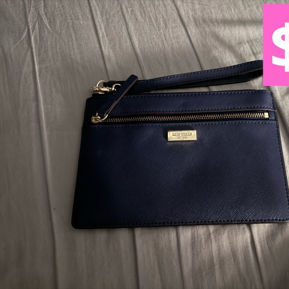 Kate Spade Navy blue wristlet